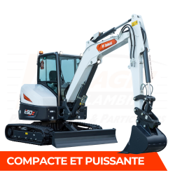 Mini-pelle E50z disponible à la commande dans vos magasins loxagri lambin bobcat des hauts de france