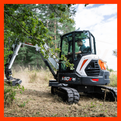 Mini-pelle E50z disponible à la commande dans vos magasins loxagri lambin bobcat des hauts de france