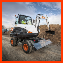 Mini pelle E57w est commandable dans l'un de vos magasins loxagri lambin bobcat dans les hauts de france