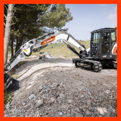 Mini-pelle E88 commandable dans vos magasins loxagri lambin bobcat dans les hauts de france