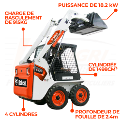 Chargeuse compacte S100 disponible en commande dans vos magasins Loxagri lambin bobcat dans les hauts de france