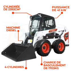 Chargeuse compacte disponible en commande dans l'un de vos magasins loxagri lambin bobcat dans les hauts de france