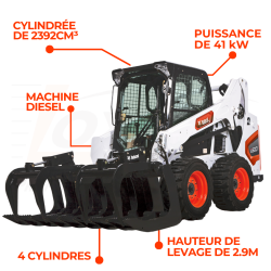 Chargeuse compacte S530 commandable dans l'un de vos magasins loxagri lambin bobcat dans les hauts de france