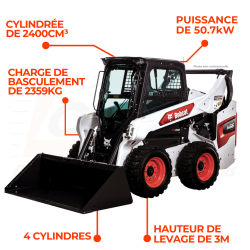 Chargeuse Compacte S66 - Loxagri Lambin Bobcat dans les Hauts de france