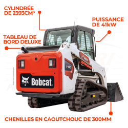 Chargeuse Compacte Sur Chenilles T450 - Loxagri Lambin Bobcat dans les Hauts de france