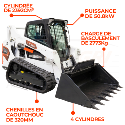 Chargeuse Compacte Sur Chenilles T590 - Loxagri Lambin Bobcat dans les Hauts de france