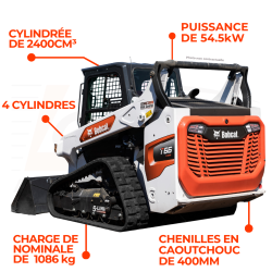 Chargeuse Compacte Sur Chenilles T66 - Loxagri Lambin Bobcat dans les Hauts de france