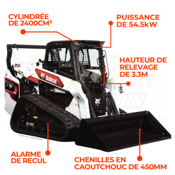 Chargeuse Compacte Sur Chenilles T76 - Loxagri Lambin Bobcat dans les Hauts de france