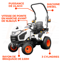 Tracteur Compact CT1025 - Loxagri Lambin Bobcat dans les Hauts de france