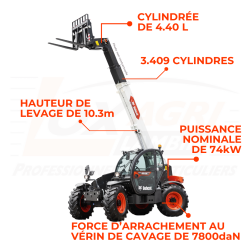 Télescopique Construction T35.105 L - Loxagri Lambin Bobcat dans les Hauts de france